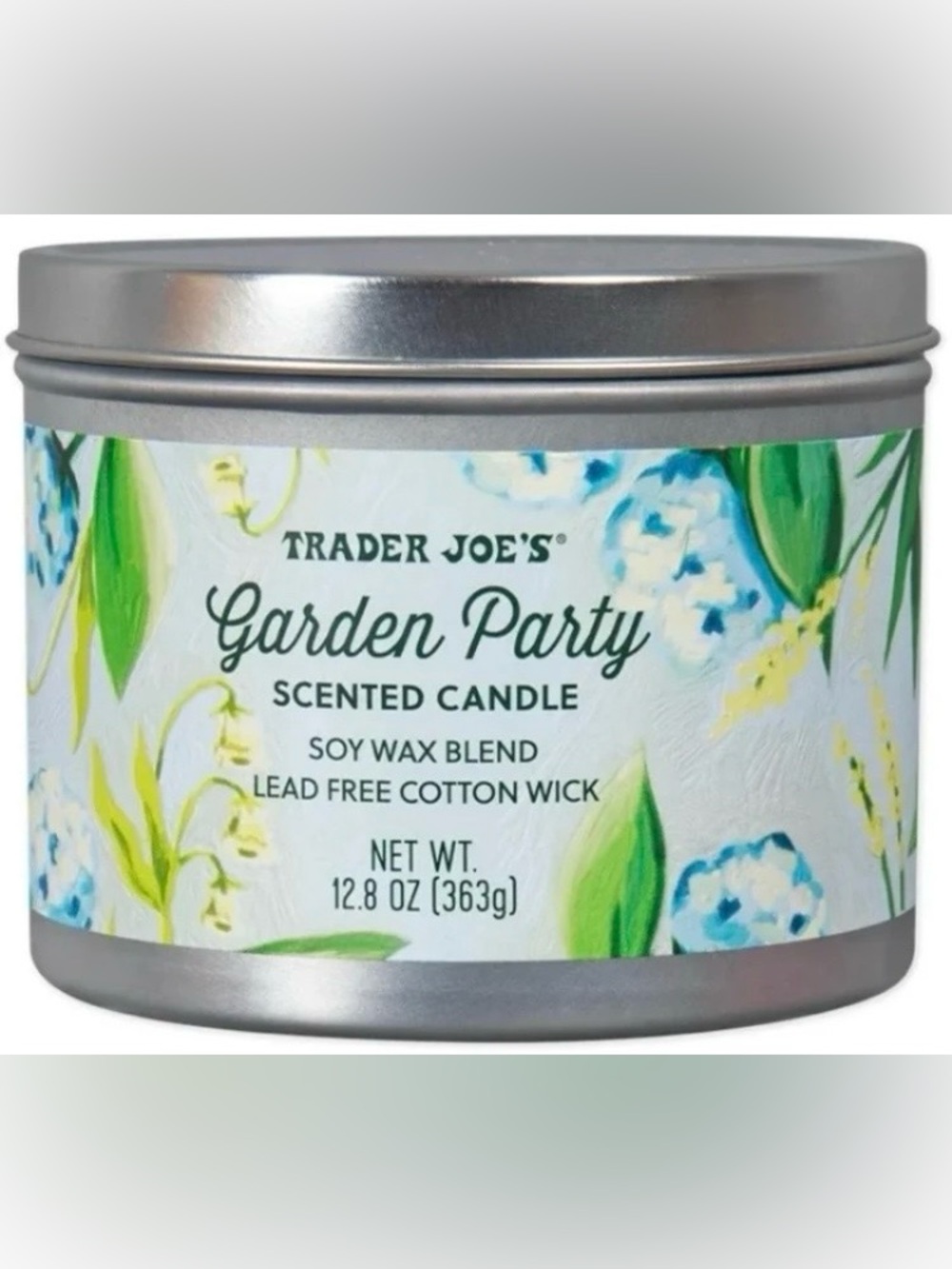 Trader Joe's Garden Party Scented Extra Large Candle Double Wick